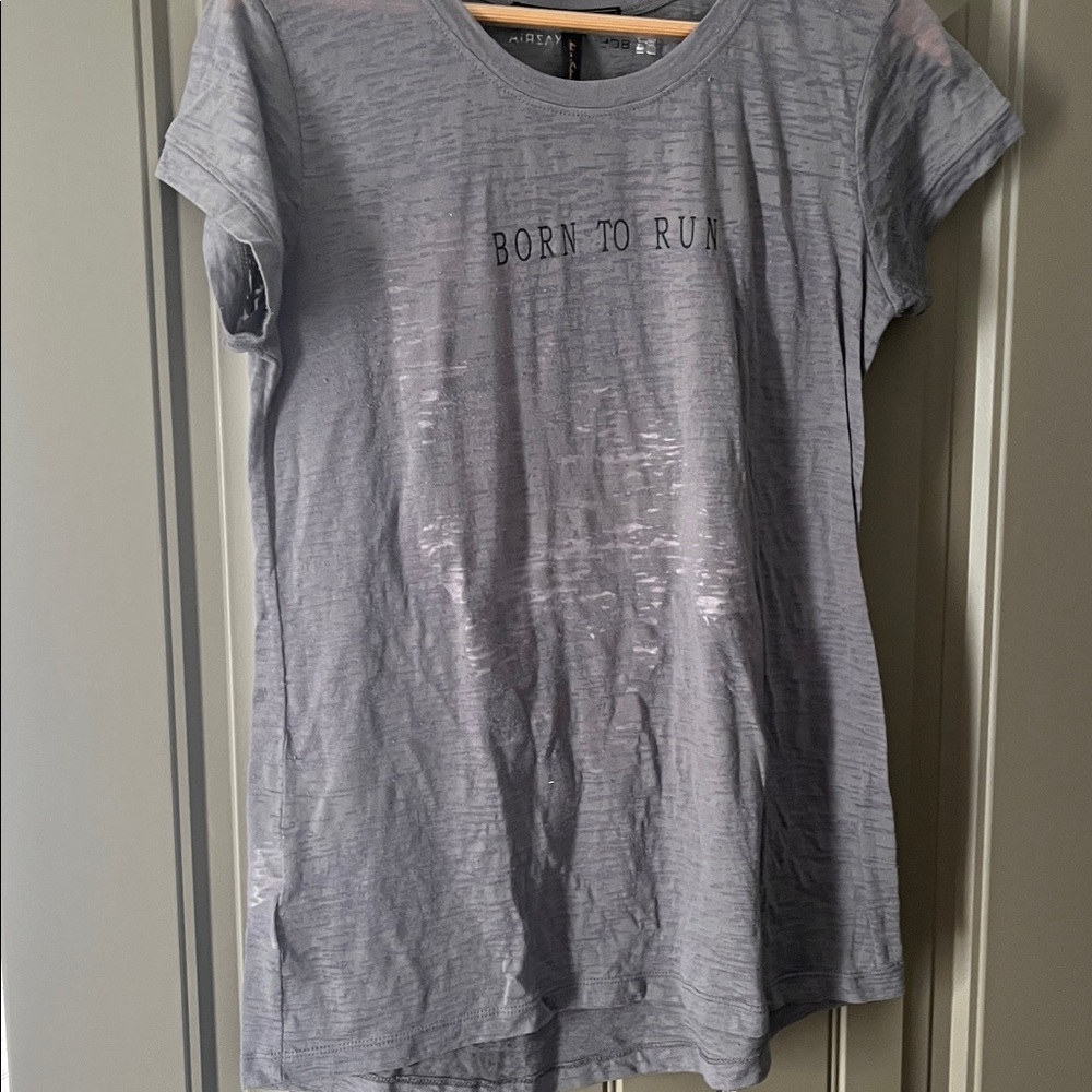 BCBGMaxAzria Charcoal Tee